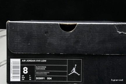 Hyperoad 17 Jordan Black OG Air Low Chrome 0711